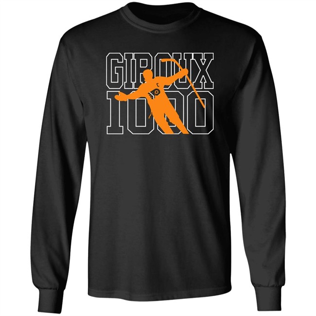 Claude Giroux Philadelphia Flyers Giroux 1000 Shirt Jamey Baskow Claude Giroux Philadelphia Flyers Giroux 1000 Shirt Jamey Baskow