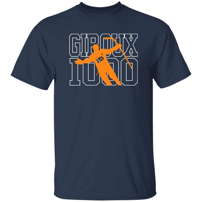 Claude Giroux Philadelphia Flyers Giroux 1000 Shirt Jamey Baskow Claude Giroux Philadelphia Flyers Giroux 1000 Shirt Jamey Baskow