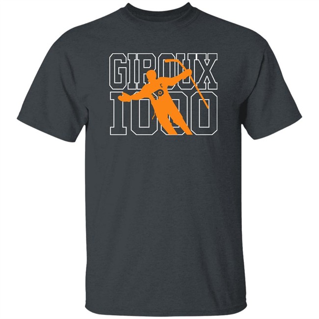 Claude Giroux Philadelphia Flyers Giroux 1000 Shirt Jamey Baskow Claude Giroux Philadelphia Flyers Giroux 1000 Shirt Jamey Baskow