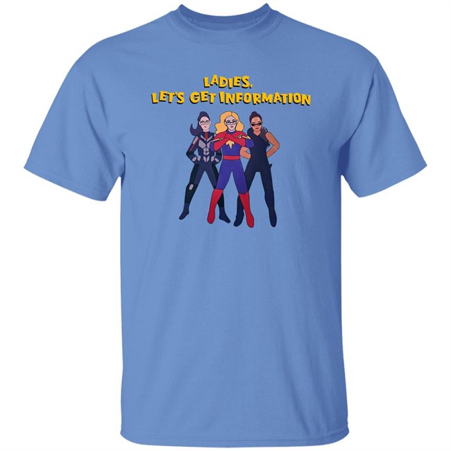 Kamala Khan Iman Vellani Ladies Let's Get Information Carol Danvers Shirt Ms Marvel