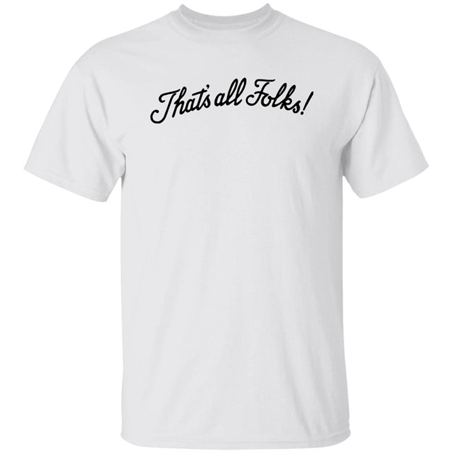 Jeff Asher That’s All Folks T Shirt Anthony Davis