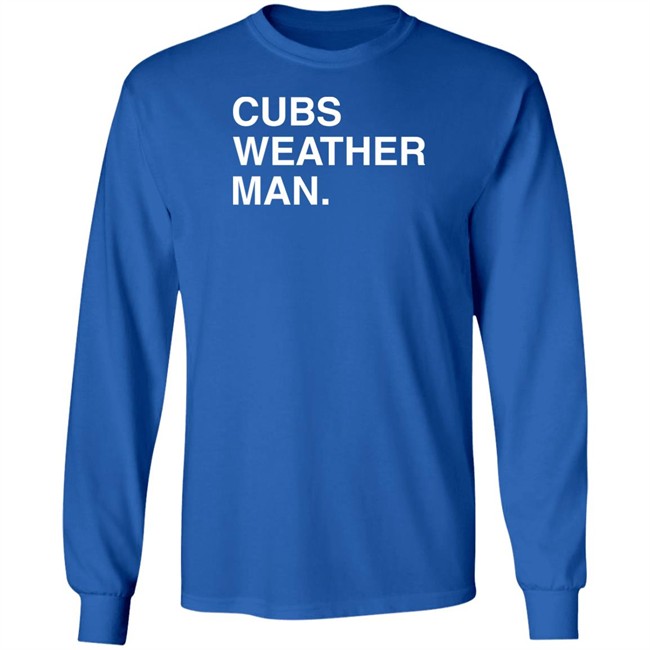 Obvious Shirts Cubs Weather Man T Shirt Obvious Shirts Cubs Weather Man T Shirt