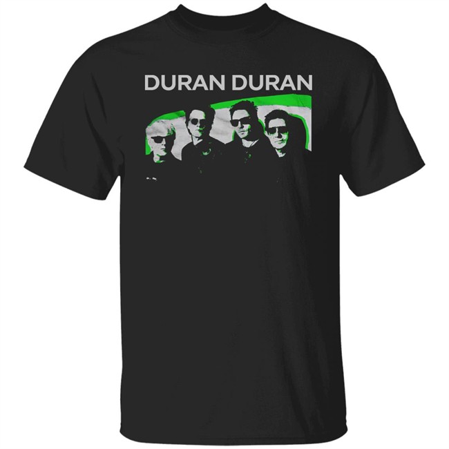 Duran Duran Official Store Merch Bandshot T Green Image Shirt