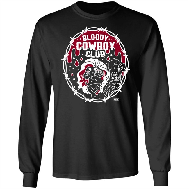 All Elite Wrestling Hangman Adam Page Merchandise Bloody Cowboy Club T Shirt All Elite Wrestling Hangman Adam Page Merchandise Bloody Cowboy Club T Shirt