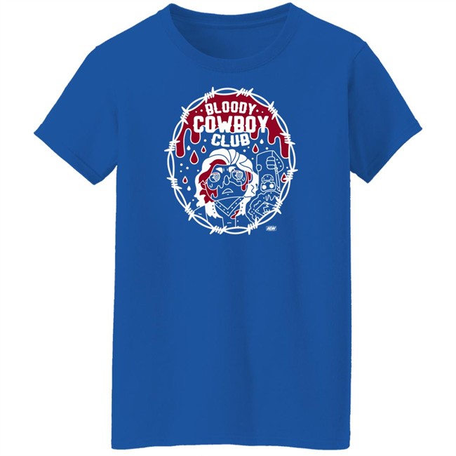 All Elite Wrestling Hangman Adam Page Merchandise Bloody Cowboy Club T Shirt All Elite Wrestling Hangman Adam Page Merchandise Bloody Cowboy Club T Shirt