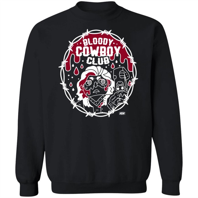 All Elite Wrestling Hangman Adam Page Merchandise Bloody Cowboy Club T Shirt All Elite Wrestling Hangman Adam Page Merchandise Bloody Cowboy Club T Shirt