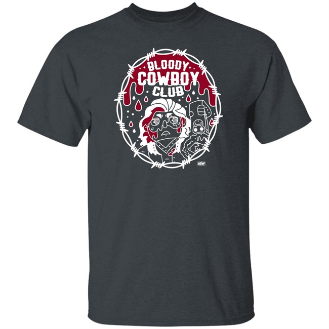 All Elite Wrestling Hangman Adam Page Merchandise Bloody Cowboy Club T Shirt All Elite Wrestling Hangman Adam Page Merchandise Bloody Cowboy Club T Shirt
