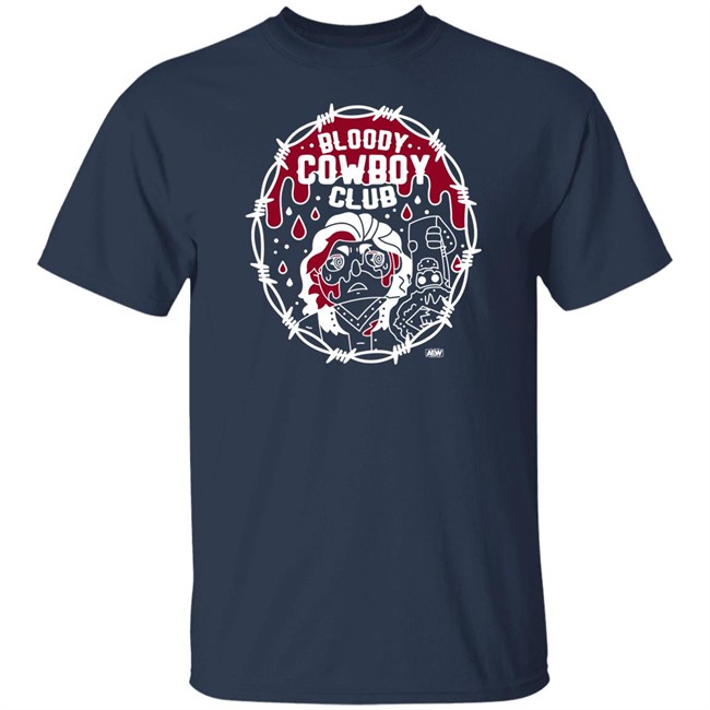 All Elite Wrestling Hangman Adam Page Merchandise Bloody Cowboy Club T Shirt All Elite Wrestling Hangman Adam Page Merchandise Bloody Cowboy Club T Shirt