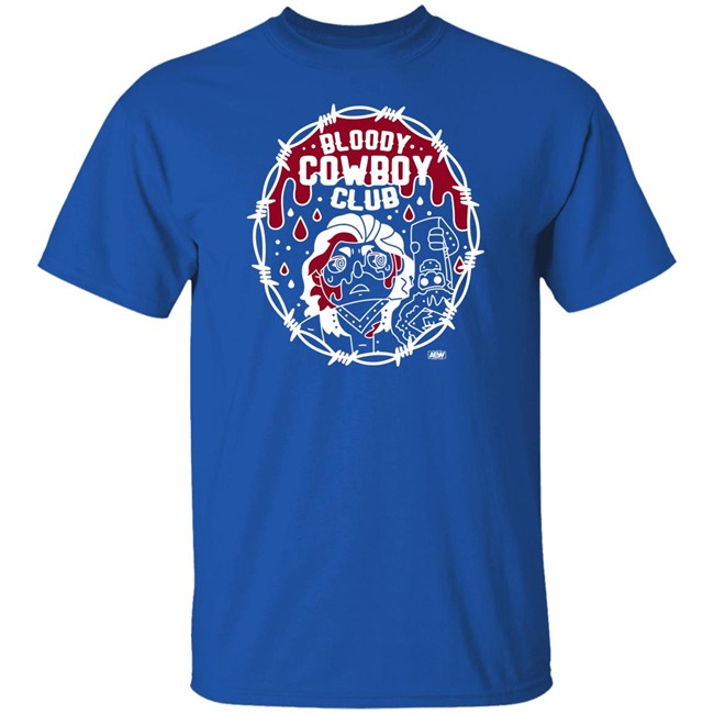 All Elite Wrestling Hangman Adam Page Merchandise Bloody Cowboy Club T Shirt All Elite Wrestling Hangman Adam Page Merchandise Bloody Cowboy Club T Shirt