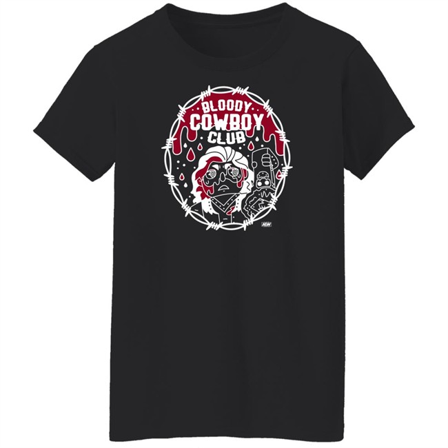 All Elite Wrestling Hangman Adam Page Merchandise Bloody Cowboy Club T Shirt All Elite Wrestling Hangman Adam Page Merchandise Bloody Cowboy Club T Shirt