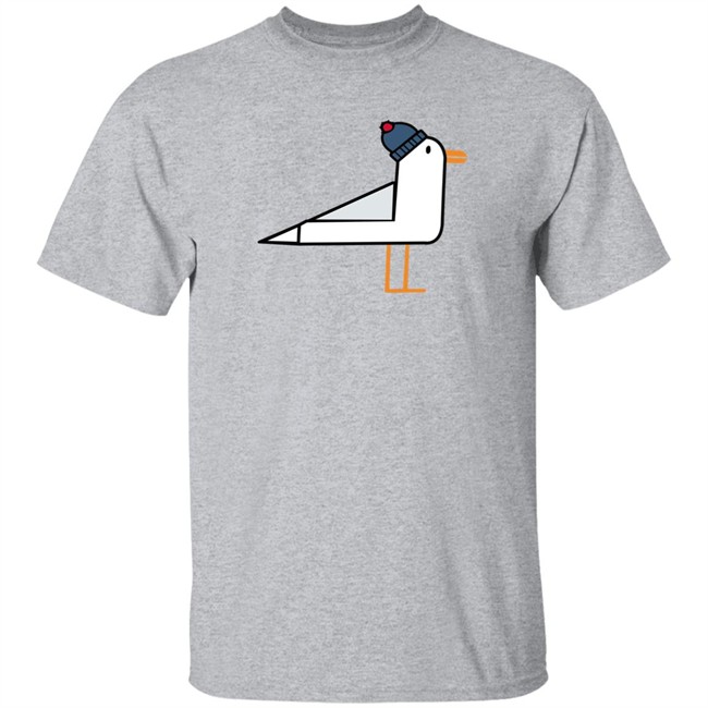 Anton Hofreiter Seagull Wearing A Bobble Hat Shirt Grundrechte Retten