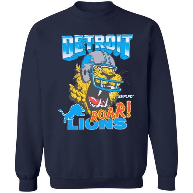 Smplfd X Lions Roar Tee Detroit Lions Smplfd Clothing Merch Smplfd X Lions Roar Tee Detroit Lions Smplfd Clothing Merch