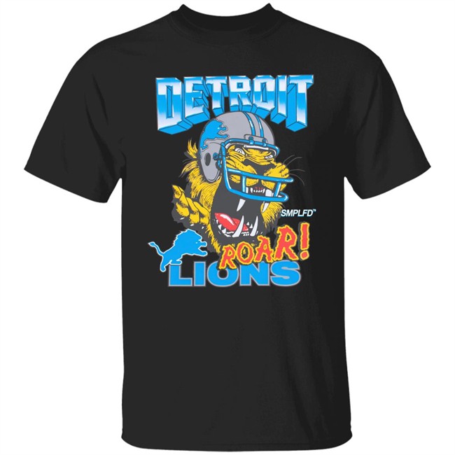 Smplfd X Lions Roar Tee Detroit Lions Smplfd Clothing Merch Smplfd X Lions Roar Tee Detroit Lions Smplfd Clothing Merch
