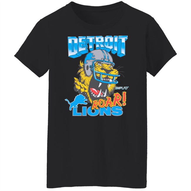 Smplfd X Lions Roar Tee Detroit Lions Smplfd Clothing Merch Smplfd X Lions Roar Tee Detroit Lions Smplfd Clothing Merch