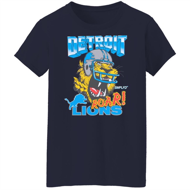 Smplfd X Lions Roar Tee Detroit Lions Smplfd Clothing Merch Smplfd X Lions Roar Tee Detroit Lions Smplfd Clothing Merch