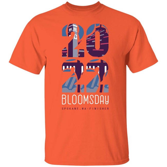 2022 Bloomsday Spokane Wa Finisher Shirt Orange