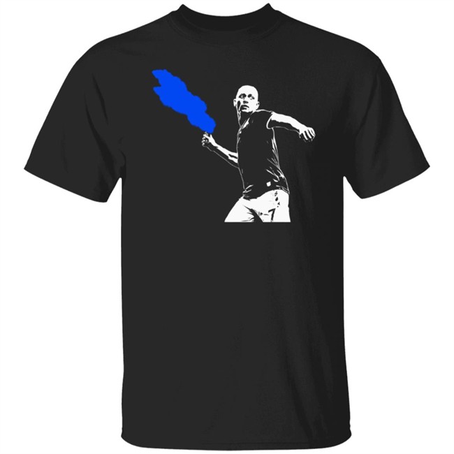 The Toffee Blues Merch Richarlison Celebrating His Winner R7 Pyro Tee Shirt