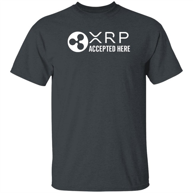 Xrp Whale Xrp Accepted Here T Shirt Ripple Xrp Crypto Merchandise