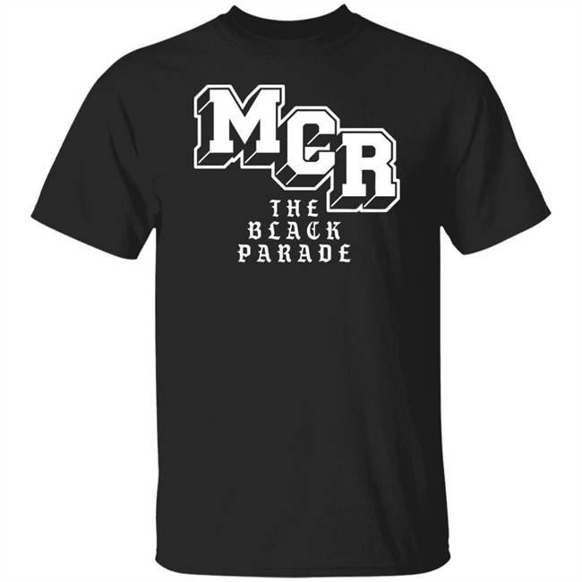 My Chemical Romance Merch Block Parade Text MCR The Black Parade Shirt
