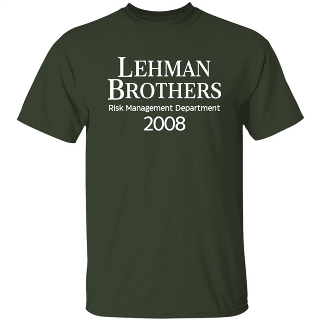 Lehman Brothers Risk Management Department 2008 T Shirt Wall Street Supply Merch Rennyzucker