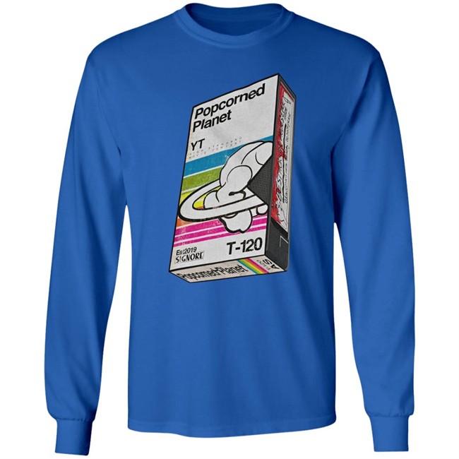 No Sys Knows Store Merch Popcorned Planet Vhs Sleeve Shirt Andy Signore No Sys Knows Store Merch Popcorned Planet Vhs Sleeve Shirt Andy Signore