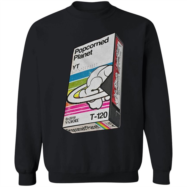 No Sys Knows Store Merch Popcorned Planet Vhs Sleeve Shirt Andy Signore No Sys Knows Store Merch Popcorned Planet Vhs Sleeve Shirt Andy Signore
