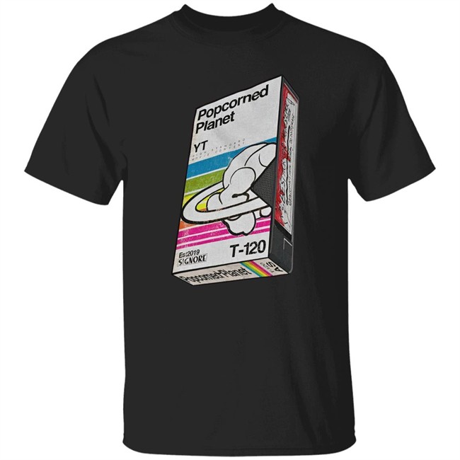 No Sys Knows Store Merch Popcorned Planet Vhs Sleeve Shirt Andy Signore