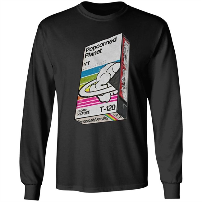 No Sys Knows Store Merch Popcorned Planet Vhs Sleeve Shirt Andy Signore No Sys Knows Store Merch Popcorned Planet Vhs Sleeve Shirt Andy Signore