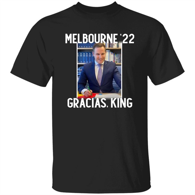 Melbourne '22 Gracias King Alex Hawke T Shirt Saša Ozmo