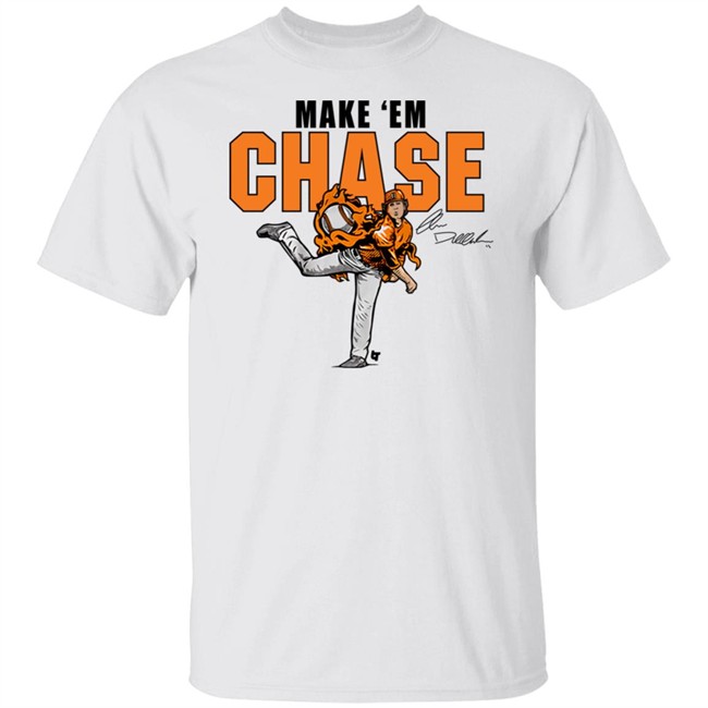 Breakingt Merch Tennessee Volunteers Fans Chase Dollander Make Em Chase Shirt Breakingt Merch Tennessee Volunteers Fans Chase Dollander Make Em Chase Shirt
