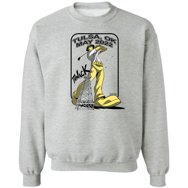 The PGA Tulsa Ok May 2022 THWACK Golden Driller Golfing Shirt Zach Raw The PGA Tulsa Ok May 2022 THWACK Golden Driller Golfing Shirt Zach Raw