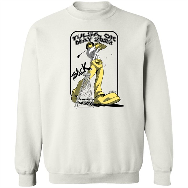 The PGA Tulsa Ok May 2022 THWACK Golden Driller Golfing Shirt Zach Raw The PGA Tulsa Ok May 2022 THWACK Golden Driller Golfing Shirt Zach Raw