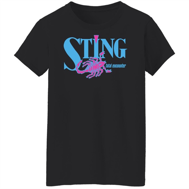 Wrassle Shop Sting Fatal Encounter Shirt WCW Worldwide Wrassle Shop Sting Fatal Encounter Shirt WCW Worldwide