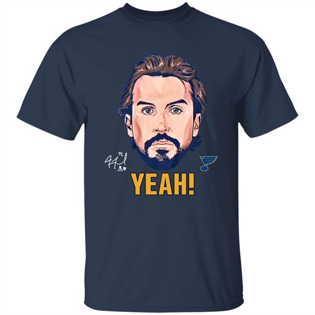 St. Louis Blues Justin Faulk Yeah Shirt Stl Authentics Merch Stl Authentics Merch St. Louis Blues Justin Faulk Yeah Shirt