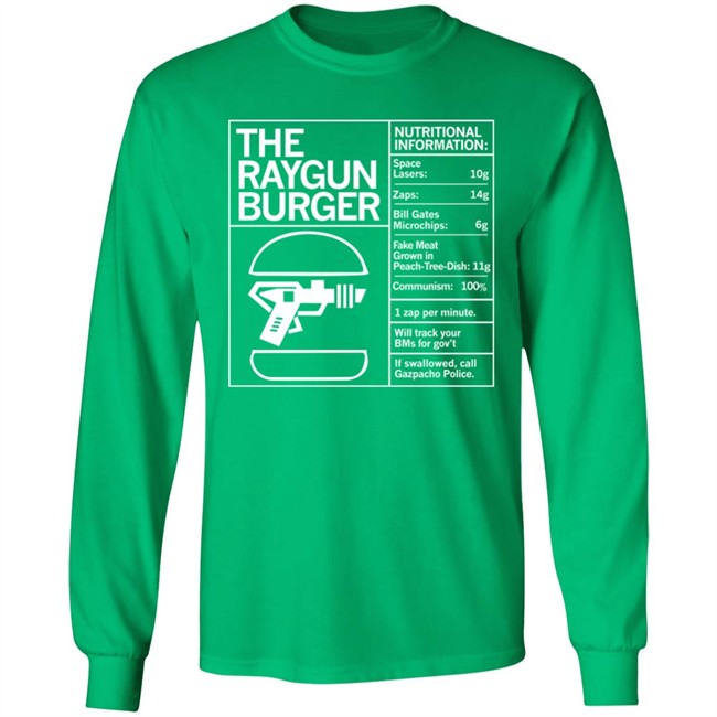 The Raygun Burger Nutritional Information Gazpacho Police Peach Tree Dish Shirt Raygun Merch Marjorie Taylor Greene Raygun Merch The Raygun Burger Nutritional Information Gazpacho Police Peach Tree Dish Shirt Marjorie Taylor Greene