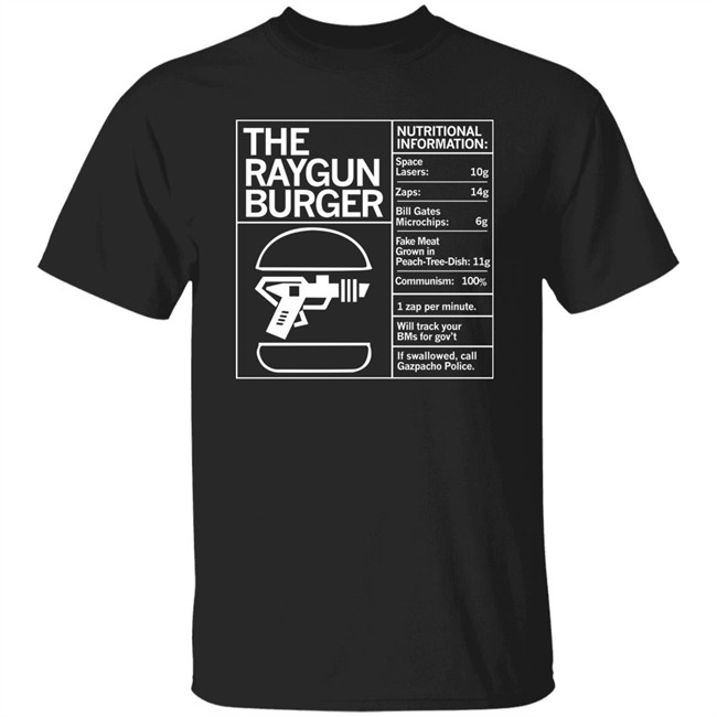 The Raygun Burger Nutritional Information Gazpacho Police Peach Tree Dish Shirt Raygun Merch Marjorie Taylor Greene Marjorie Taylor Greene The Raygun Burger Nutritional Information Gazpacho Police Peach Tree Dish Shirt Raygun Merch