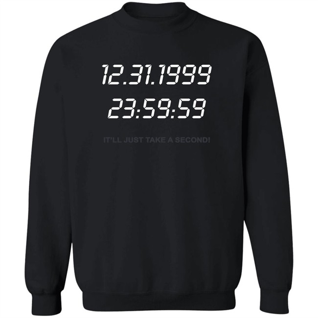 Moschino Y2k 12.31.1999 It'll Just Take A Second Shirt Clothedmode