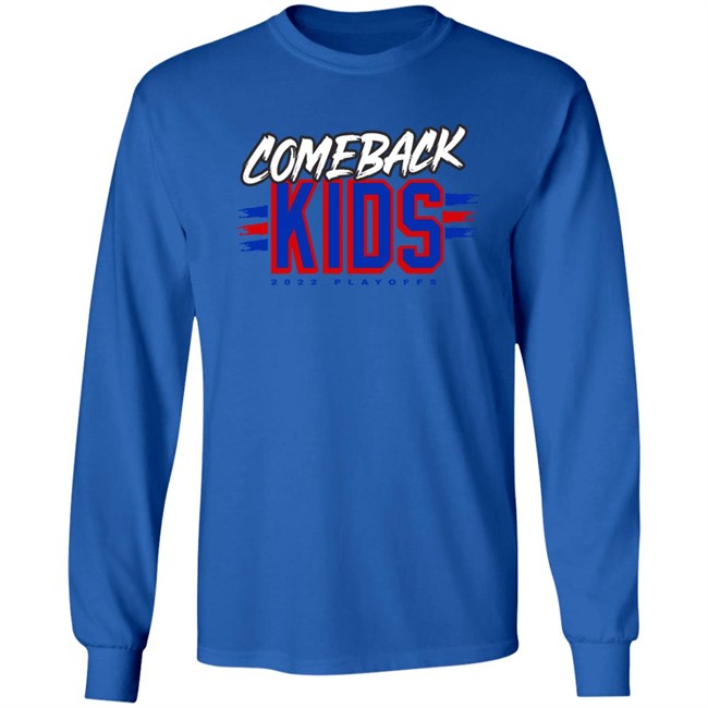 We Bleed Blue NYC Merch Store Comeback Kids 2022 Playoffs Shirt We Bleed Blue NYC Merch Store Comeback Kids 2022 Playoffs Shirt