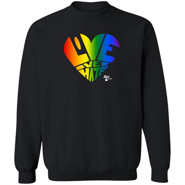 Mimi’S Fresh Tees Merch Pride Love Over Hate Shirt Baonpdx Portland Thorns Fc Pride Love Over Hate Shirt Baonpdx Portland Thorns Fc Mimi’S Fresh Tees Merch