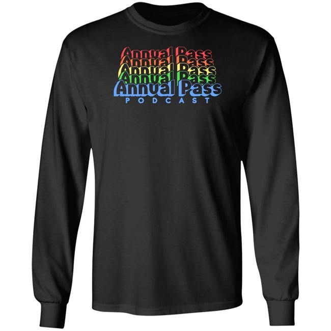 Annual Pass Pride Stack Shirt Rooster Teeth Merch Dave Cobb Annual Pass Jack Pattillo Geoff Ramsey