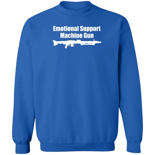Emotional Support Machine Gun T Shirt Ak Guy Merch