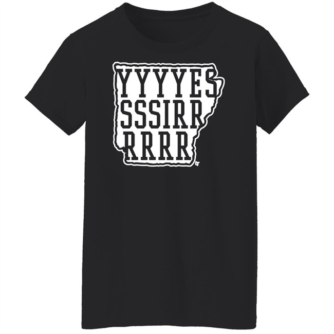 Hit That Line AR Coach Sam Pittman Yessir Ark Shirt Breakingt Merch
