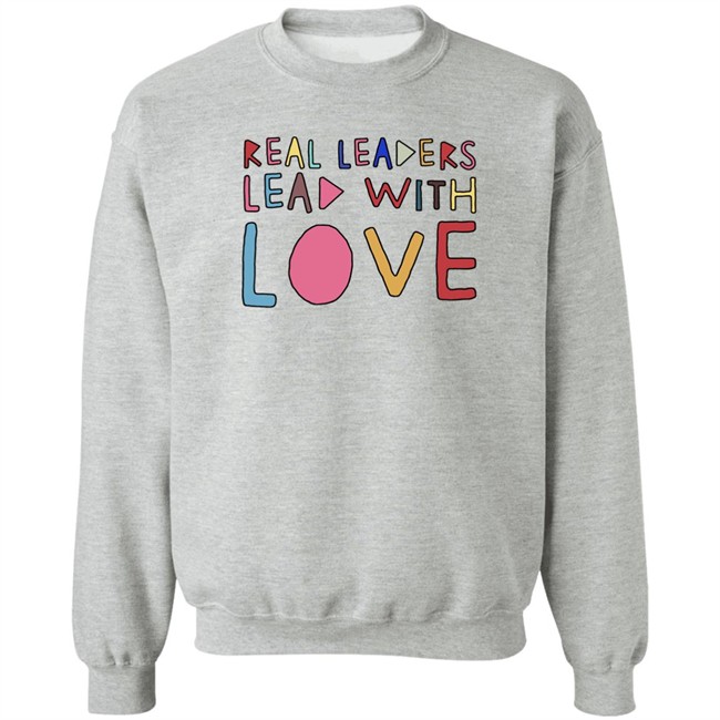 Real Leaders Lead With Love Shirt Kamala Harris Kamala Harris Real Leaders Lead With Love Shirt