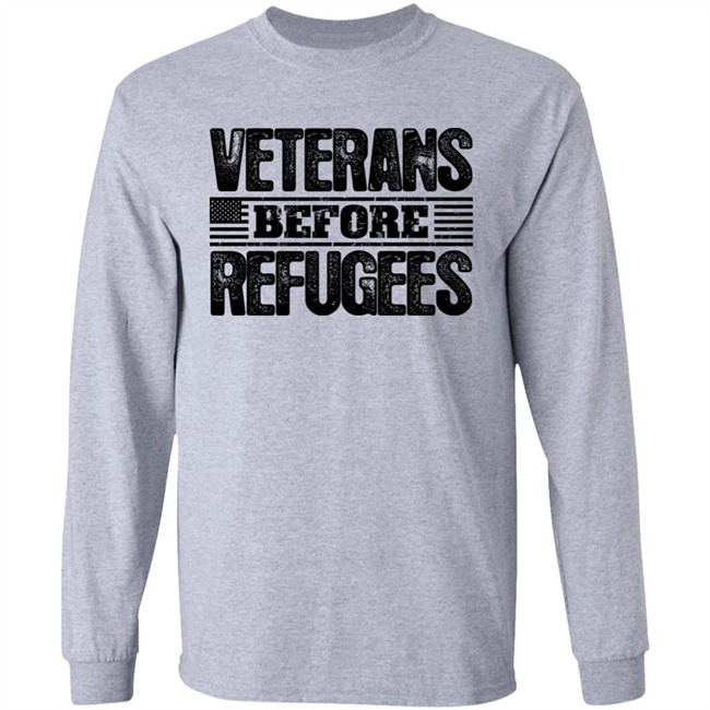 Gemgirl Veterans Before Refugees Shirt Patriot Depot Merch