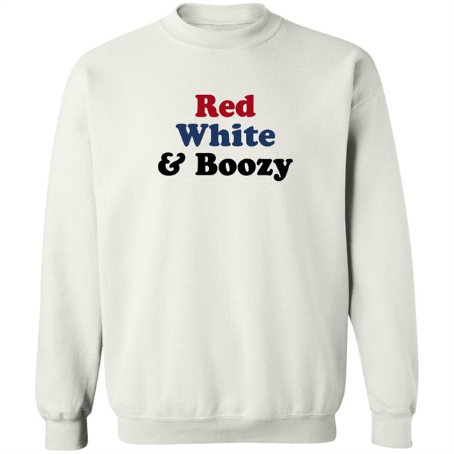 Red White Boozy Shirt Gisele Barreto Fetterman Gisele Barreto Fetterman Red White Boozy Shirt