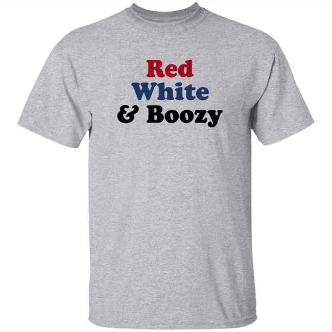 Red White Boozy Shirt Gisele Barreto Fetterman Gisele Barreto Fetterman Red White Boozy Shirt