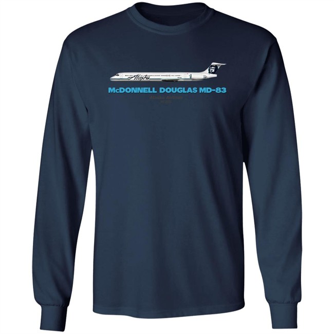 Mcdonnell Douglas Md-83 Alaska Airlines T Shirt Rob Delaney Mcdonnell Douglas Md-83 Alaska Airlines T Shirt Rob Delaney