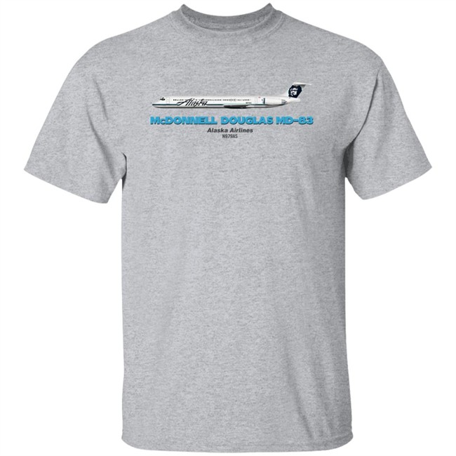 Mcdonnell Douglas Md-83 Alaska Airlines T Shirt Rob Delaney Rob Delaney Mcdonnell Douglas Md-83 Alaska Airlines T Shirt