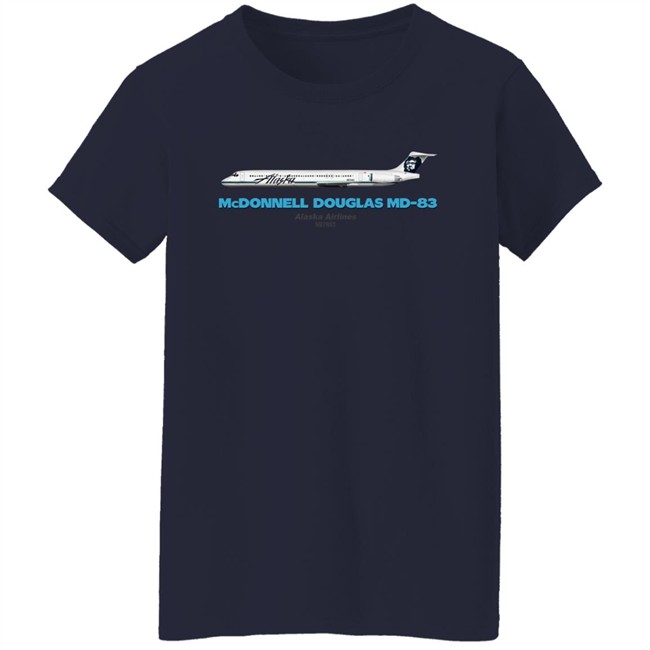 Mcdonnell Douglas Md-83 Alaska Airlines T Shirt Rob Delaney Mcdonnell Douglas Md-83 Alaska Airlines T Shirt Rob Delaney