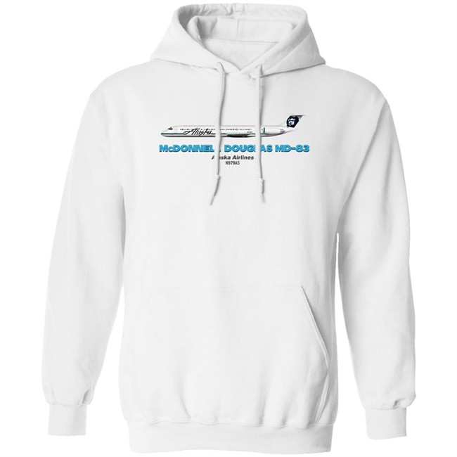 Mcdonnell Douglas Md-83 Alaska Airlines T Shirt Rob Delaney Rob Delaney Mcdonnell Douglas Md-83 Alaska Airlines T Shirt